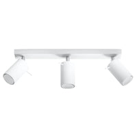 Sollux Lighting Faretto da soffitto LED con 3 attacchi GU10, IP20, 220-240V, finitura ottone dorato opaco