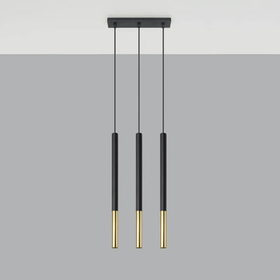 Sollux Lighting LED hanging lamp Black Gold MOZAICA, 3 x G9 socket, IP20, Aluminium, CE RoHS