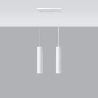 Lampada a sospensione LED Sollux Lighting LAGOS 2xGU10, IP20, Alluminio Oro Opaco, 220-240V, CE RoHS