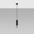 Lampada a sospensione LED Sollux Lighting Loopez Cromo Nero, 1x GU10, IP20, 220-240V, Alluminio