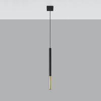 Sollux Lighting LED pendant lamp MOZAICA Black Gold, 1xG9 socket, aluminium, IP20, CE RoHS
