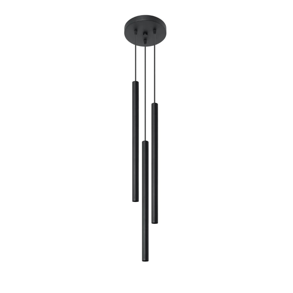 Sollux Lighting lampada a sospensione LED Nera PASTELO, 3xG9 portalampada, Alluminio, IP20, CE RoHS, 220-240V