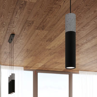 Sollux Lighting Lampada a sospensione LED Borgio Cemento Nero, 1x GU10, IP20, 220-240V, CE RoHS