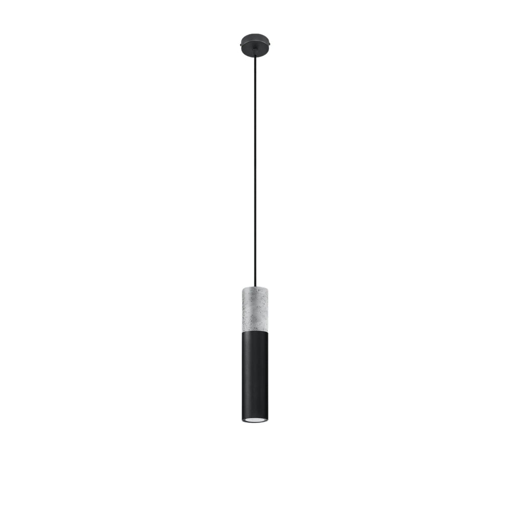 Sollux Lighting Lampada a sospensione LED Borgio Cemento Nero, 1x GU10, IP20, 220-240V, CE RoHS