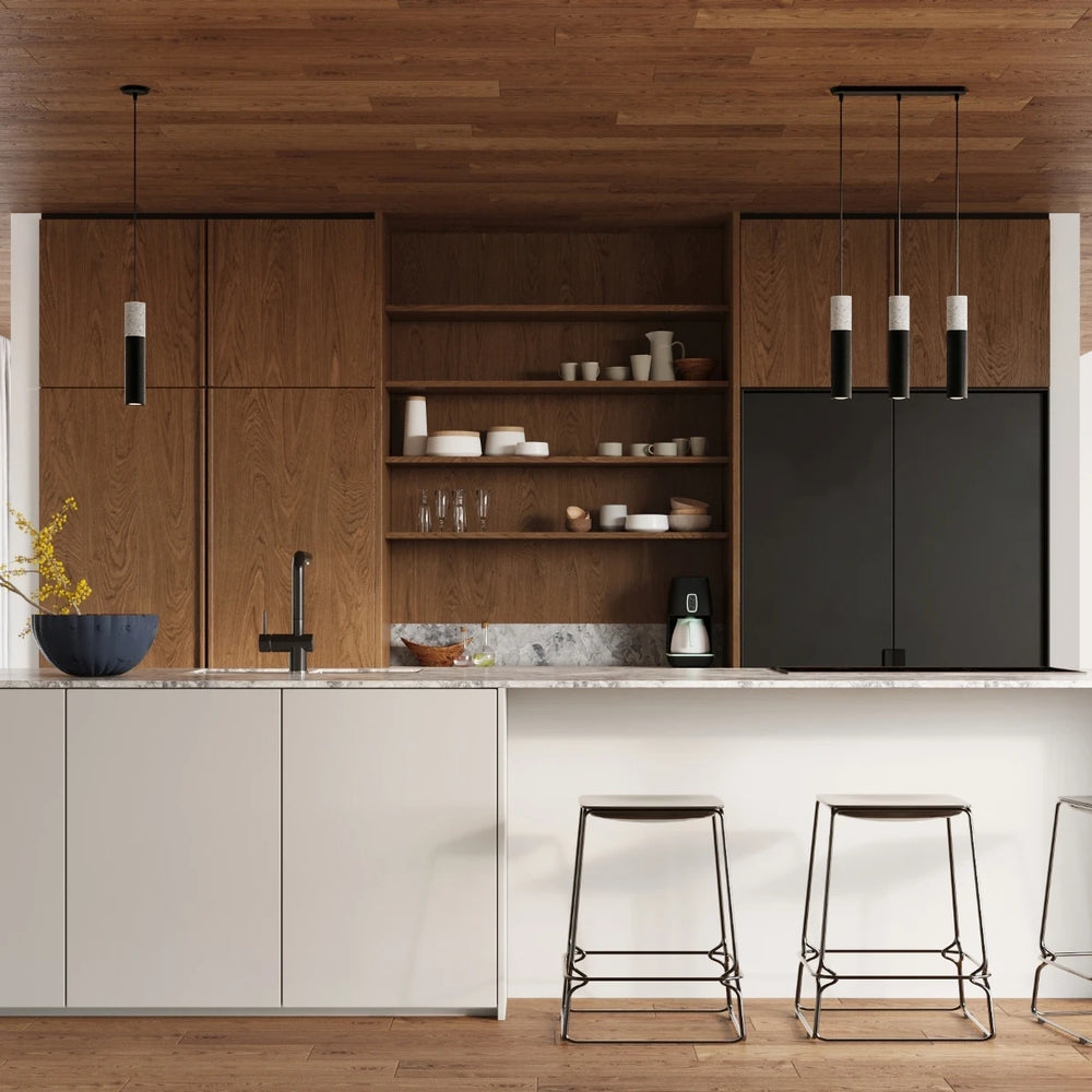 Sollux Lighting LED pendant light Borgio Black Concrete, 1x GU10, IP20, 220-240V, CE RoHS