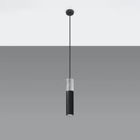 Sollux Lighting Lampada a sospensione LED Borgio Cemento Nero, 1x GU10, IP20, 220-240V, CE RoHS