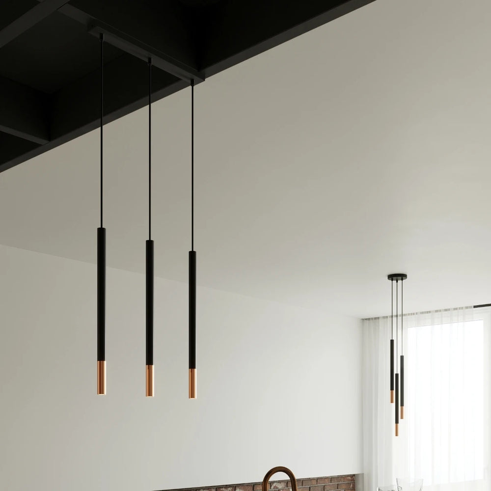 Sollux Lighting lampada a sospensione LED MOZAICA Nero Rame, 3xG9, 220-240V, IP20, Alluminio, CE RoHS