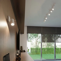 Sollux Lighting Faretto LED da soffitto bianco RING, 2x attacco GU10, IP20, alluminio oro opaco ottone, CE RoHS