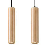 Sollux Lighting LINO 2 lampada a sospensione LED, IP20, 220-240V, 50W max, Alluminio Oro Opaco, CRI 80, CE RoHS
