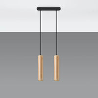 Sollux Lighting LINO 2 lampada a sospensione LED, IP20, 220-240V, 50W max, Alluminio Oro Opaco, CRI 80, CE RoHS