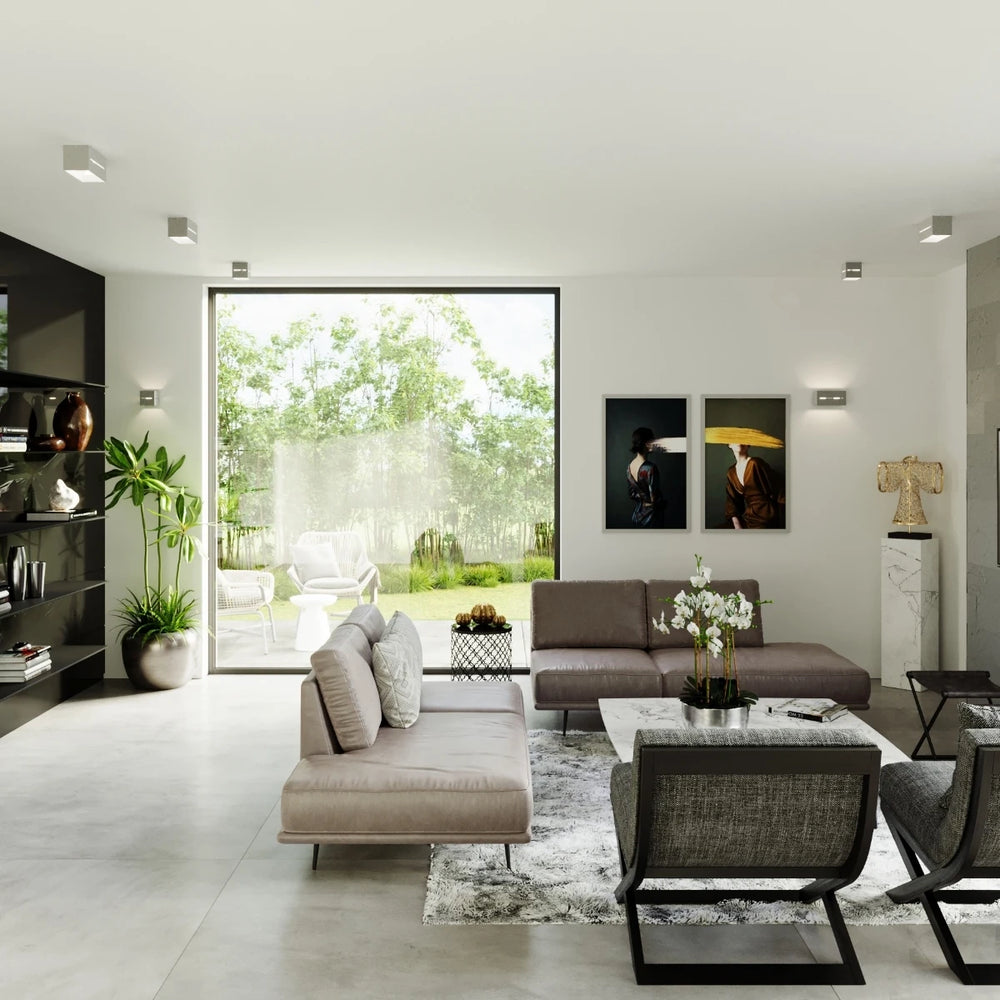 Sollux Lighting LOBO MAXI lampada da parete LED, IP20, Alluminio Oro Opaco, 220-240V, max 50W, CE RoHS