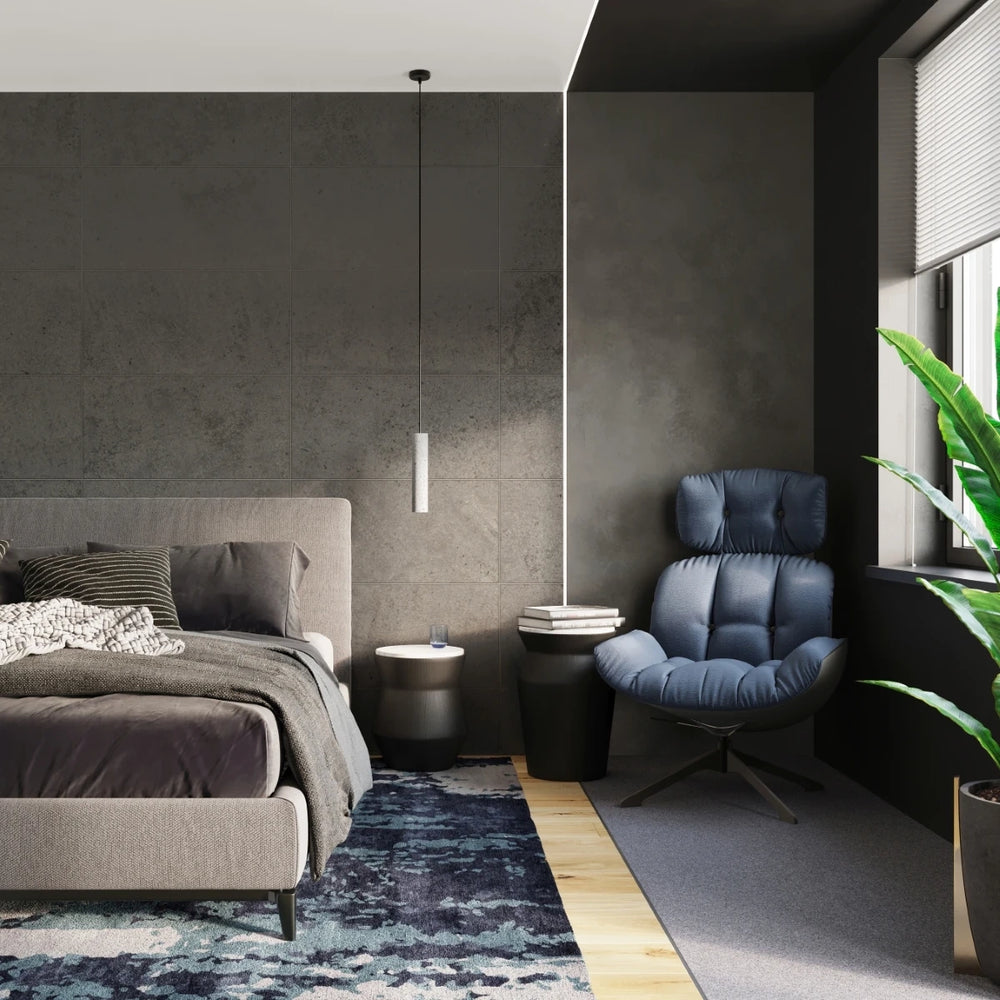 Lampada a sospensione LED Sollux Lighting LUVO, attacco GU10, cemento Grigio, IP20, 220-230V, altezza 300mm, certificata CE