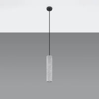 Lampada a sospensione LED Sollux Lighting LUVO, attacco GU10, cemento Grigio, IP20, 220-230V, altezza 300mm, certificata CE