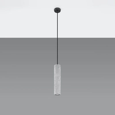 Lampada a sospensione LED Sollux Lighting LUVO, attacco GU10, cemento Grigio, IP20, 220-230V, altezza 300mm, certificata CE