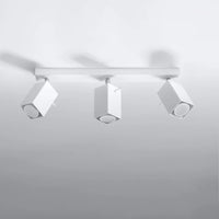 Sollux Lighting MERIDA faretto da soffitto LED Bianco 3xGU10, IP20, 220-240V, Alluminio, CE RoHS