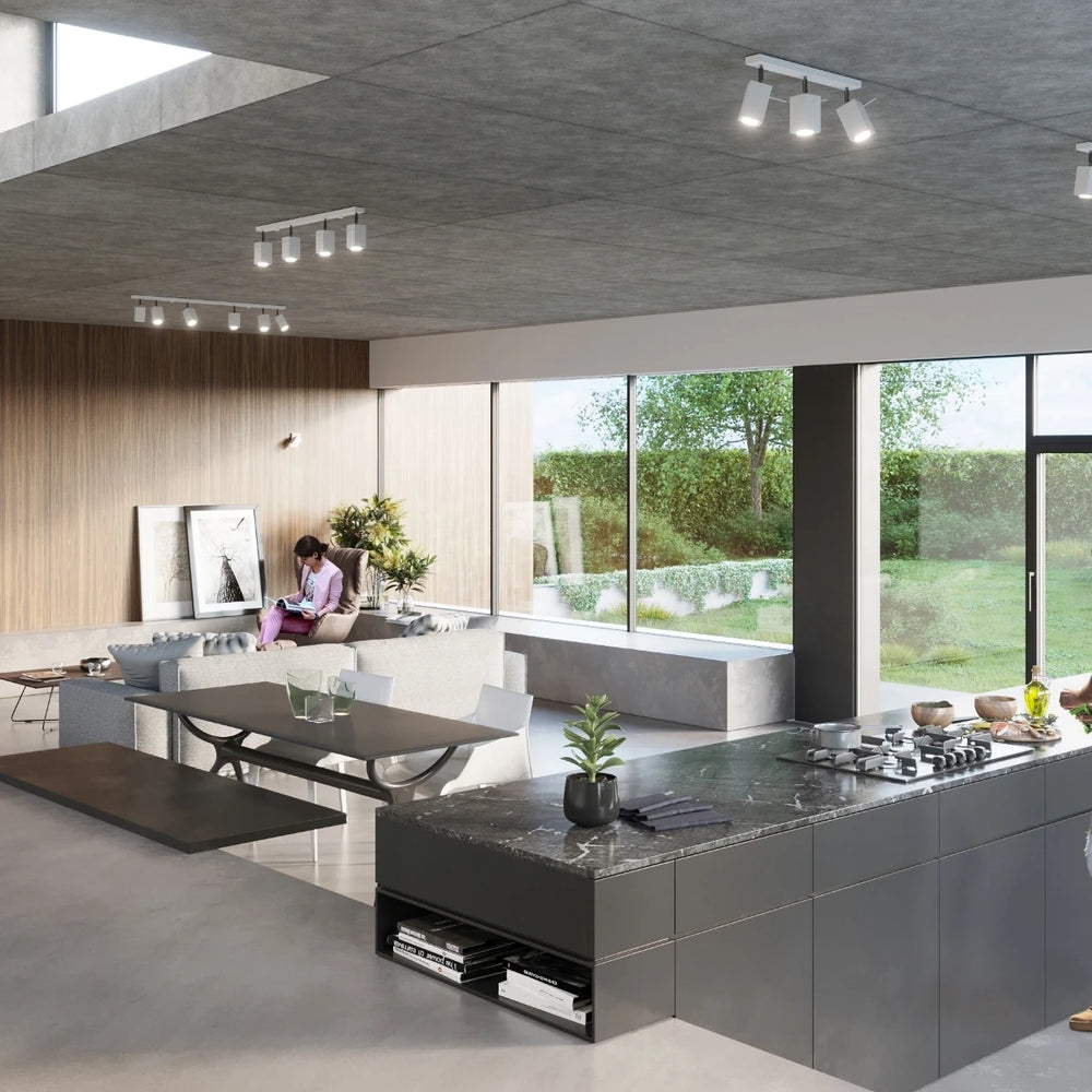 Sollux Lighting MERIDA faretto da soffitto LED Bianco 3xGU10, IP20, 220-240V, Alluminio, CE RoHS