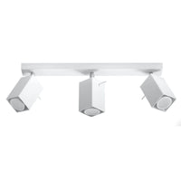 Sollux Lighting MERIDA faretto da soffitto LED Bianco 3xGU10, IP20, 220-240V, Alluminio, CE RoHS