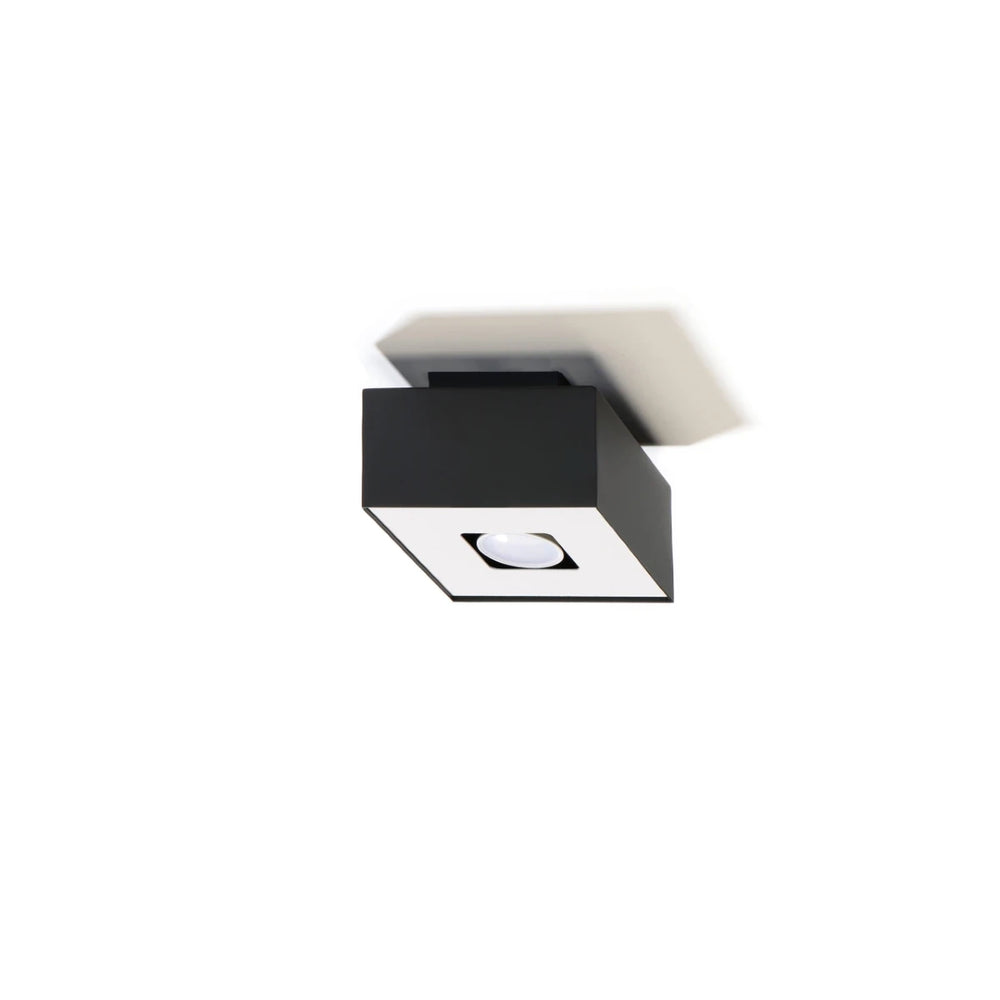 Sollux Lighting MONO 1 LED ceiling spotlight Black, IP20, 220-240V, aluminium, CRI 80, CE RoHS certified