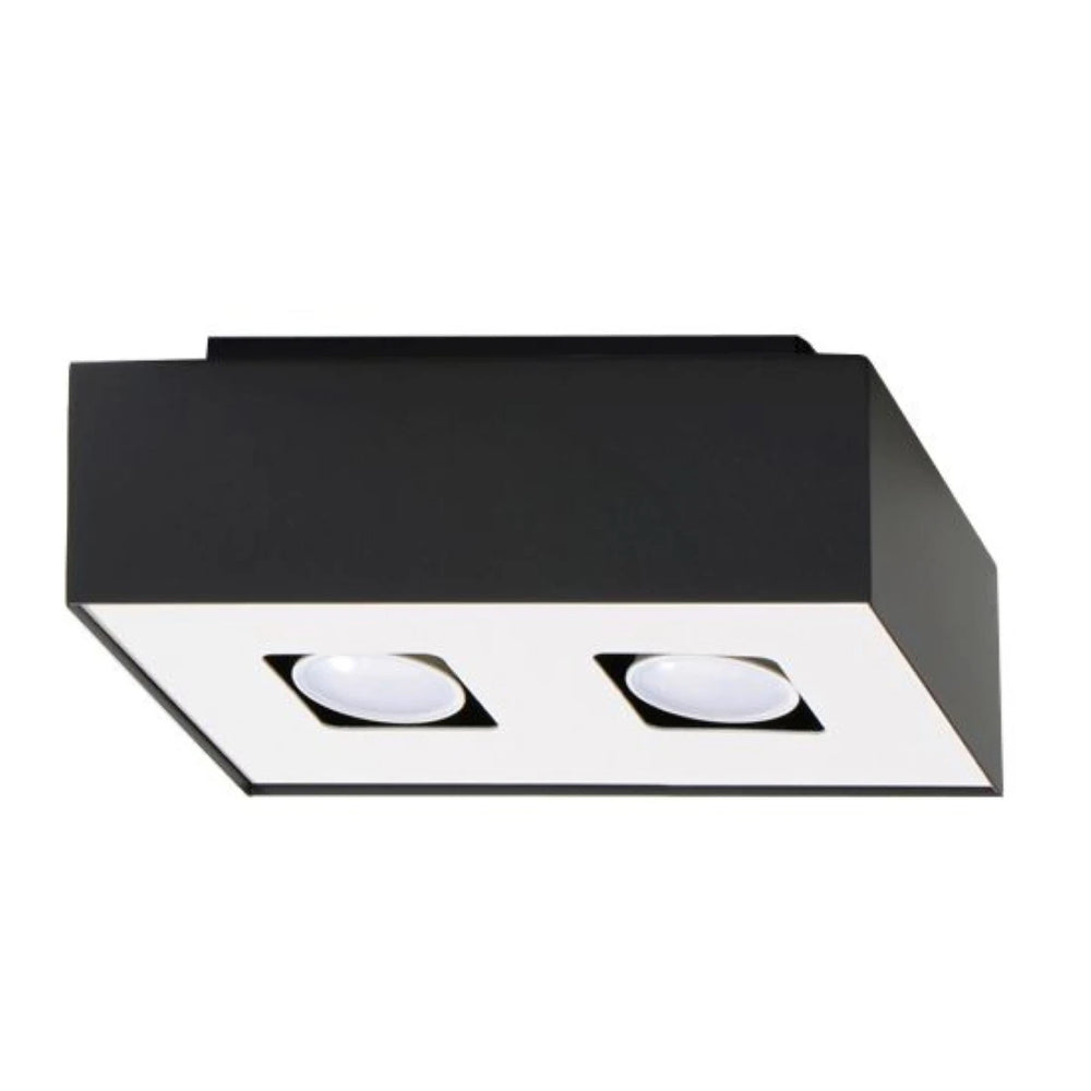 Sollux Lighting MONO 2 LED ceiling spotlight Black, IP20, Aluminium, 4x35W max, 220-240V, CE RoHS