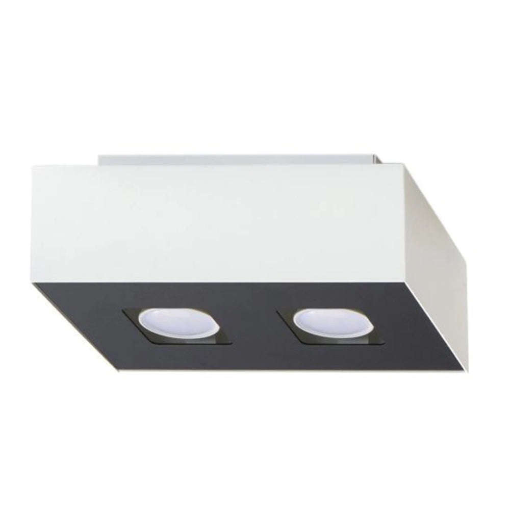 Sollux Lighting MONO 2 faretto LED da soffitto Bianco, alluminio, IP20, 220-240V, CRI 80, 50W max, CE RoHS