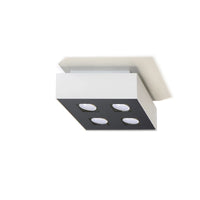 Sollux Lighting MONO 4 faretto LED da soffitto, IP20, 220-240V, 4x35W max, finitura Alluminio Oro Opaco