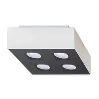 Sollux Lighting MONO 4 faretto LED da soffitto, IP20, 220-240V, 4x35W max, finitura Alluminio Oro Opaco