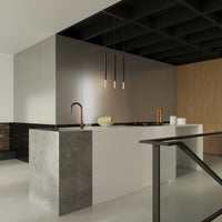 Sollux Lighting MOZAICA lampada a sospensione LED Nero Cromo, attacco G9, IP20, altezza 1000mm, certificata CE