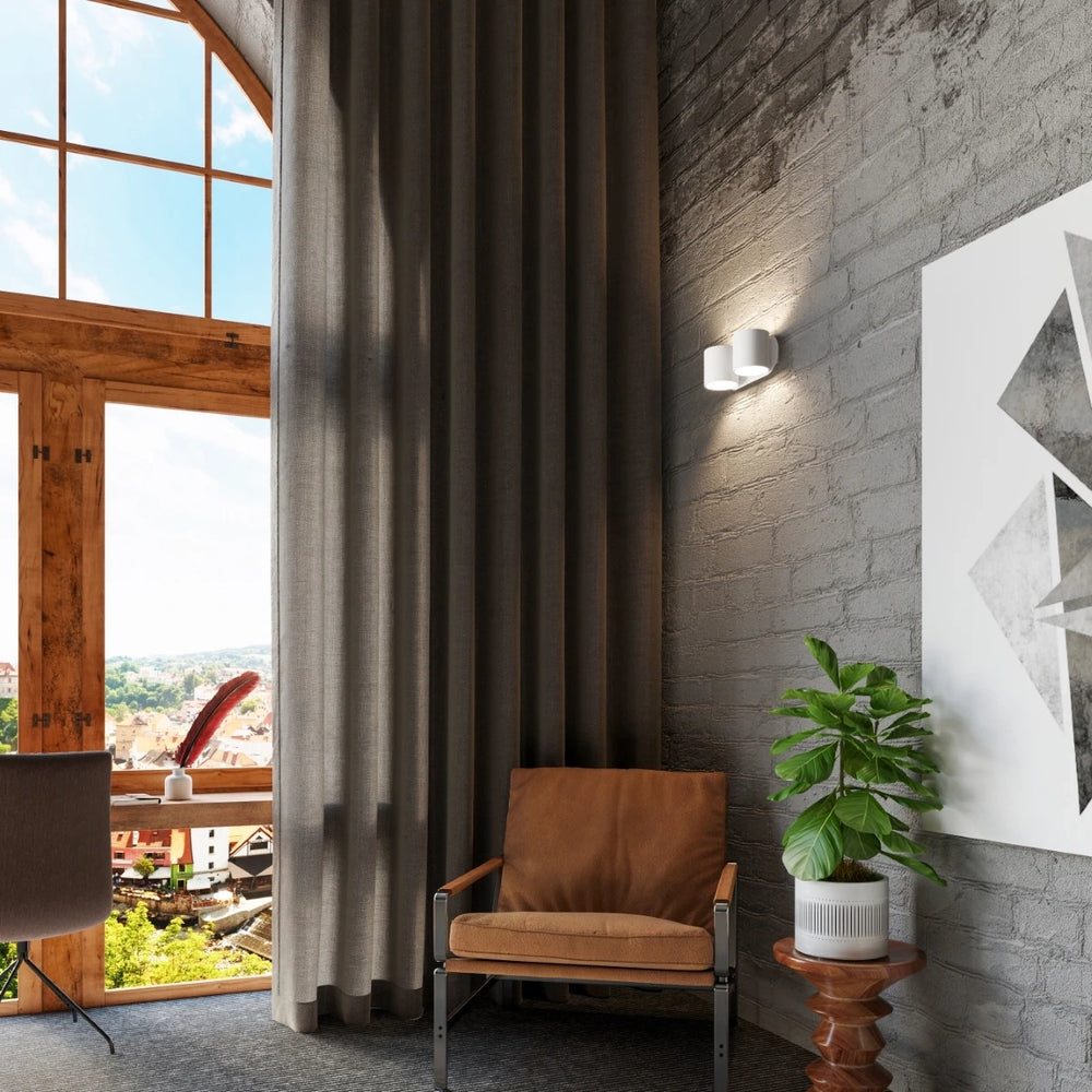 Sollux Lighting ORBIS 2 applique da parete compatibile LED, IP20, 220-240V, Finitura in Alluminio Oro Opaco, CE RoHS