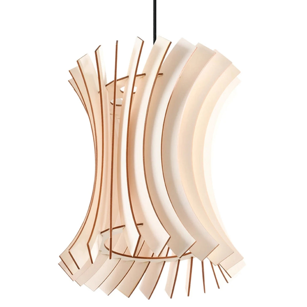 Sollux Lighting ORIANA hanging lamp wood, LED compatible, 220-240V, IP20, Matte Gold Brass finish