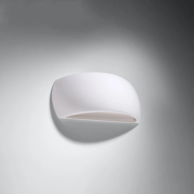 Sollux Lighting PONTIUS applique da parete in ceramica, compatibile LED, IP20, 220-240V, finitura Ottone Oro Opaco