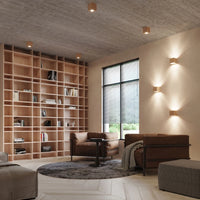 Sollux Lighting QUAD faretto da soffitto in legno naturale, attacco GU10, IP20, 230V, 100x100mm