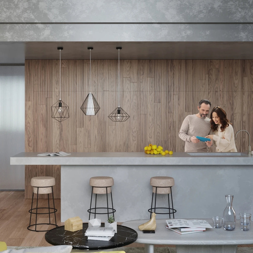 Sollux Lighting UMBERTO lampada a sospensione LED, Nero, IP20, Alluminio, 220-240V, max 50W, CE RoHS