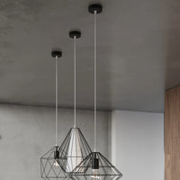 Sollux Lighting UMBERTO lampada a sospensione LED, Nero, IP20, Alluminio, 220-240V, max 50W, CE RoHS