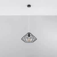 Sollux Lighting UMBERTO lampada a sospensione LED, Nero, IP20, Alluminio, 220-240V, max 50W, CE RoHS