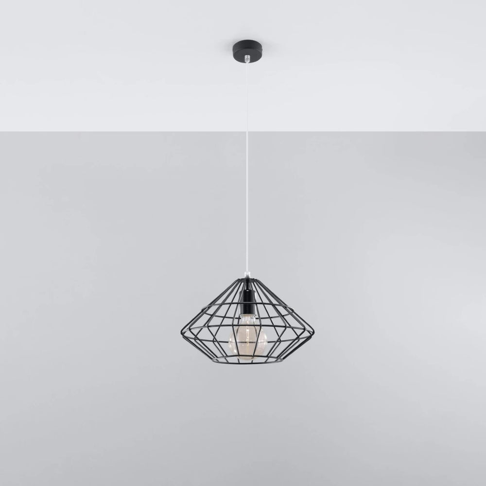 Sollux Lighting UMBERTO lampada a sospensione LED, Nero, IP20, Alluminio, 220-240V, max 50W, CE RoHS