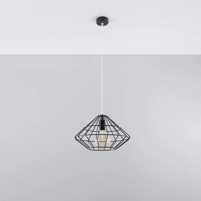 Sollux Lighting UMBERTO lampada a sospensione LED, Nero, IP20, Alluminio, 220-240V, max 50W, CE RoHS