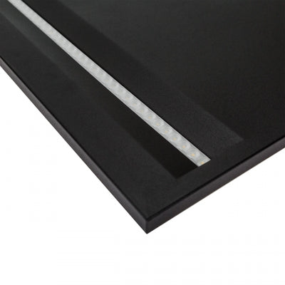 Spectrum ALGINE LINE LED ceiling panel 44W 4000K 5300 lumens IP20 600x600mm Black UGR<16 CRI>80