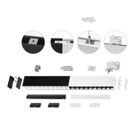 Spectrum ALLDAY Inspire One LED ceiling light 35W 230V 3000K 4350 lumens 115° IP20 Black 1120mm