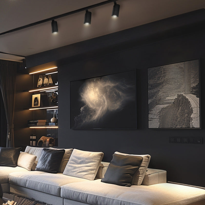 Spectrum ANDROMEDA PRIME Faretto LED su Binario Trifase 24W CCT 2700 lumen 25° 230V IP20 Alluminio Nero