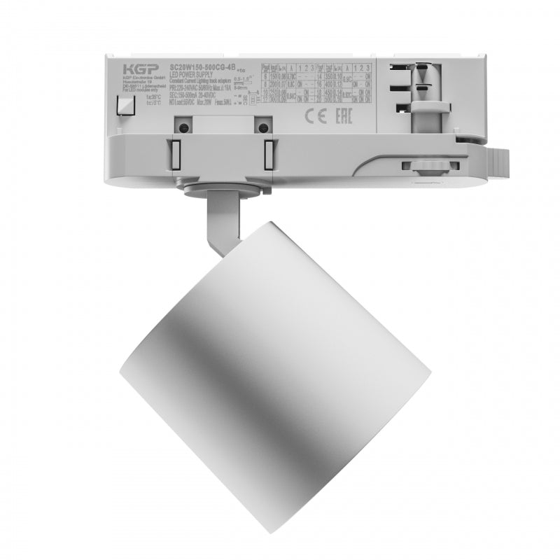Spectrum ARTEMIDA MINI Faretto LED su Binario 3-Fasi 6.5-20W 3000K 230V 2300 lumen CRI>90 36/60° Bianco IP20