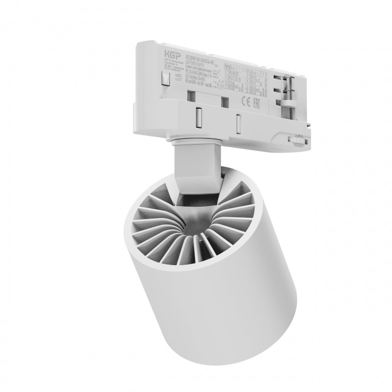 Spectrum ARTEMIDA MINI Faretto LED su Binario 3-Fasi 6.5-20W 3000K 230V 2300 lumen CRI>90 36/60° Bianco IP20