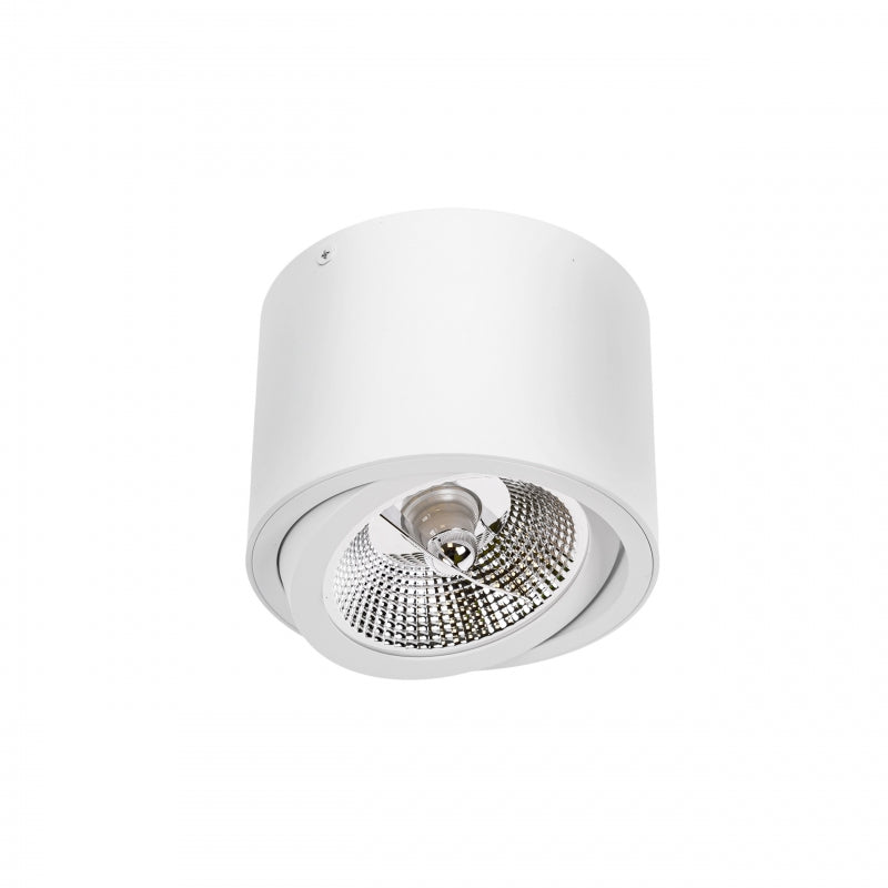 Plafoniera LED Spectrum CHLOE AR111 GU10, Rotonda Bianca Regolabile, A Soffitto, IP20 20W Max