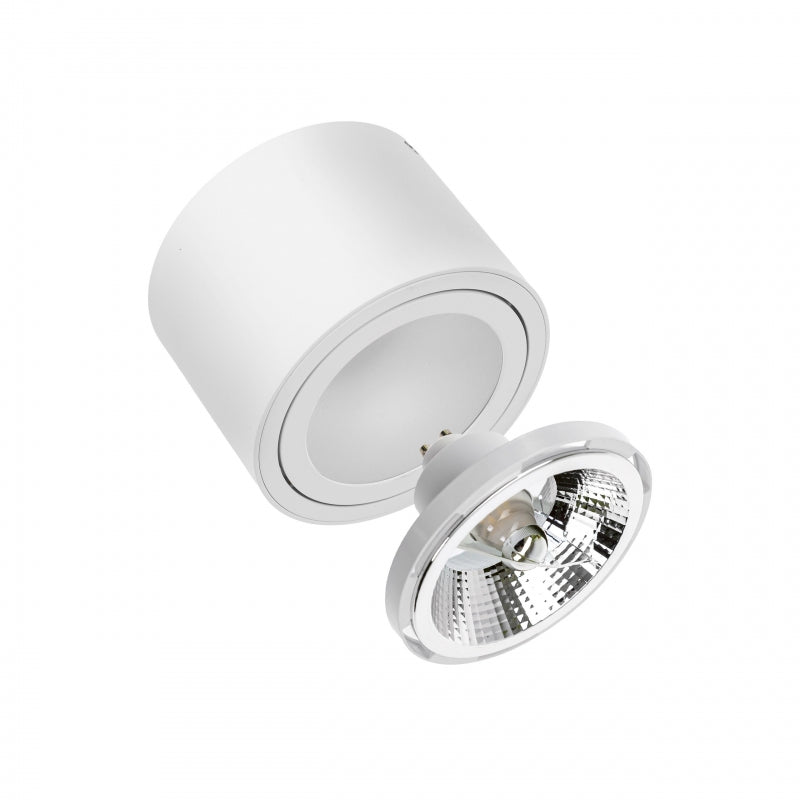 Plafoniera LED Spectrum CHLOE AR111 GU10, Rotonda Bianca Regolabile, A Soffitto, IP20 20W Max