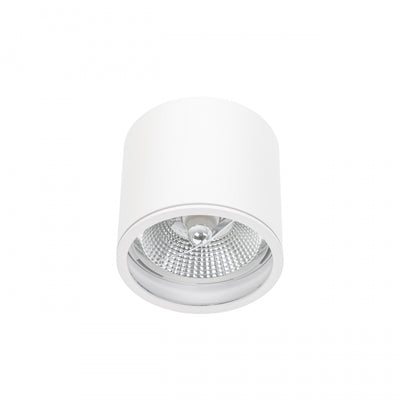 Spectrum CHLOE AR111 GU10 Surface Mounted Ceiling Light IP65 White Aluminum 250V Indoor Outdoor