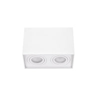 Spectrum CHLOE DUO Faretto da Soffitto Rettangolare Bianco Orientabile 2xGU10 Montaggio a Superficie IP20 Interno