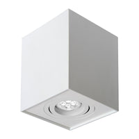 Spectrum CHLOE GU10 LED ceiling spotlight, square adjustable White IP20, 250V aluminium housing
