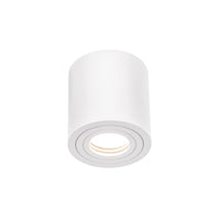 Plafoniera da soffitto a montaggio superficiale Spectrum CHLOE GU10, Bianco, IP65, Alluminio Vetro, 250V, 90x97mm
