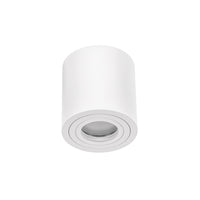 Plafoniera da soffitto a montaggio superficiale Spectrum CHLOE GU10, Bianco, IP65, Alluminio Vetro, 250V, 90x97mm