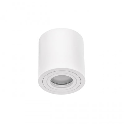 Plafoniera da soffitto a montaggio superficiale Spectrum CHLOE GU10, Bianco, IP65, Alluminio Vetro, 250V, 90x97mm