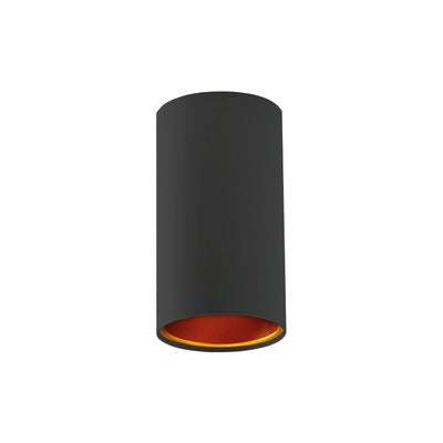 Spectrum CHLOE GU10 surface-mounted LED spot, 10W max, IP20, Black Golden, 250V, aluminum housing